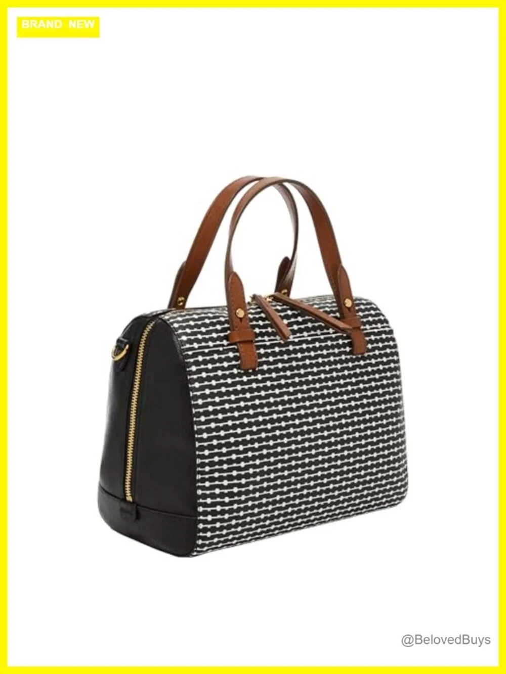 Faux Leather Satchel Handbag with Detachable Strap